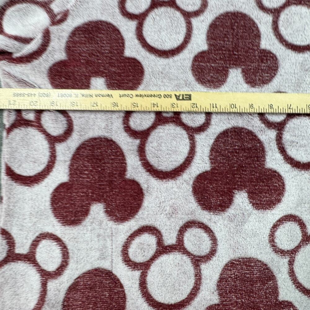 Disney Plush Sweater Sleepwear Mickey Mouse AOP Velvet Red Womens XL Pullover - Picture 4 of 7
